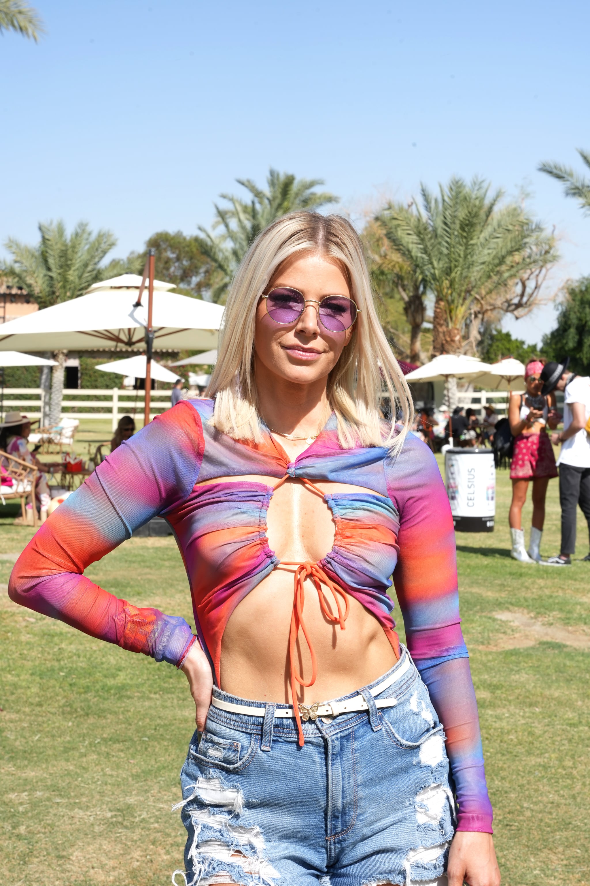 COACHELLA, CALIFORNIA - APRIL 14: Ariana Madix attends the CELSIUS Oasis Vibe House on April 14, 2023 in Coachella, California. (Photo by Gonzalo Marroquin/Getty Images for CELSIUS)