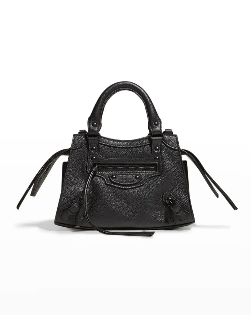 Balenciaga Neo Classic City Mini Pebbled Leather Satchel Bag