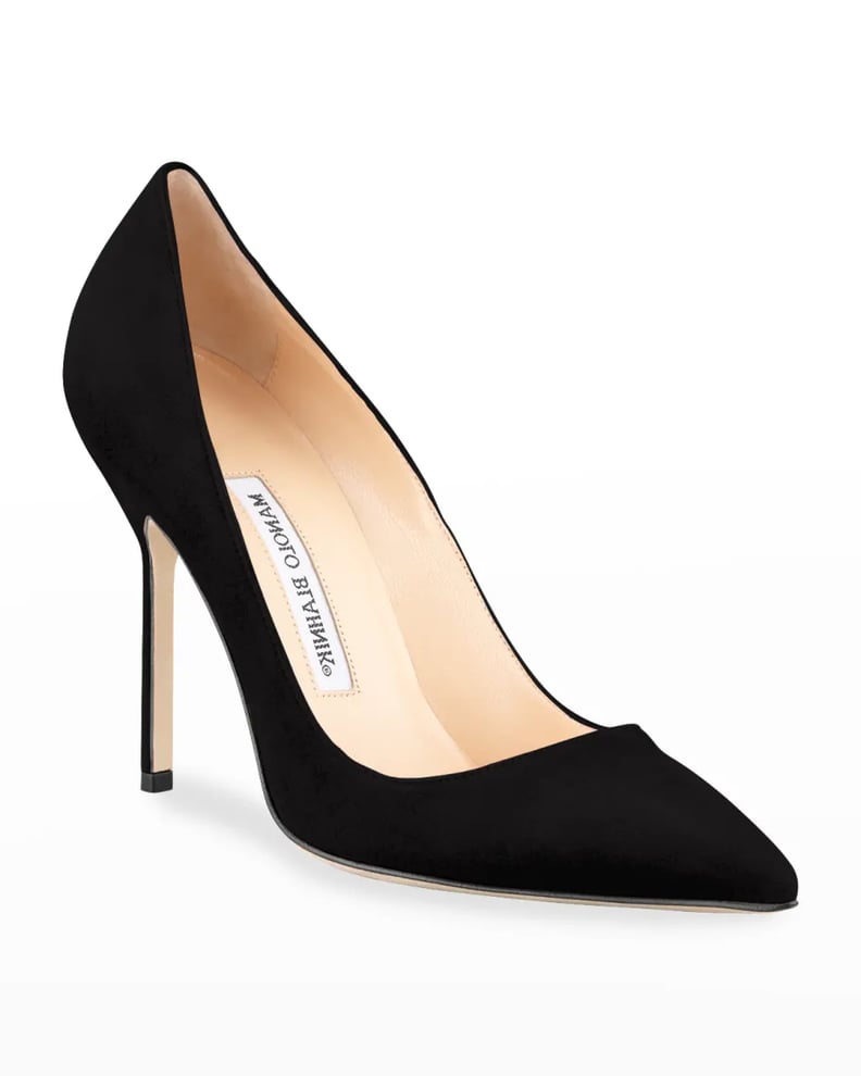 Manolo Blahnik BB 105mm Suede Pumps