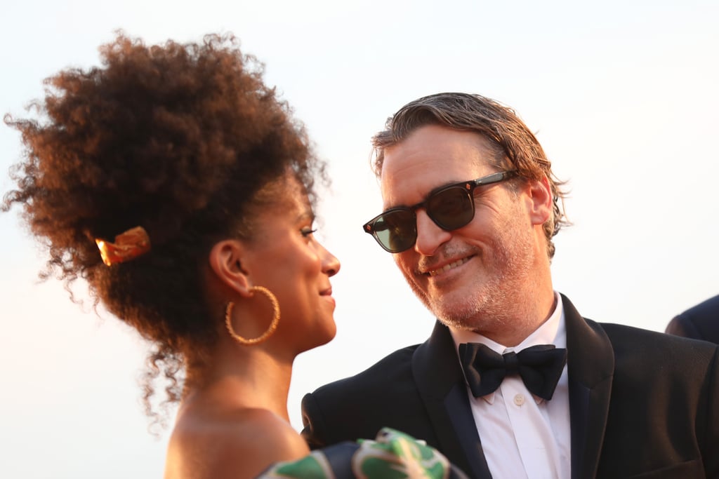 Zazie Beetz and Joaquin Phoenix at the Joker Premiere