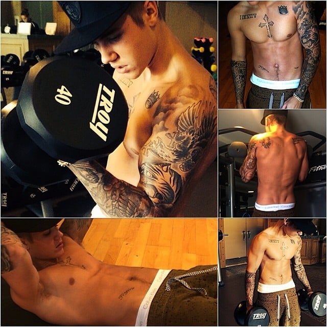 Justin Bieber showed us how he works out.
Source: Instagram user justinbieber