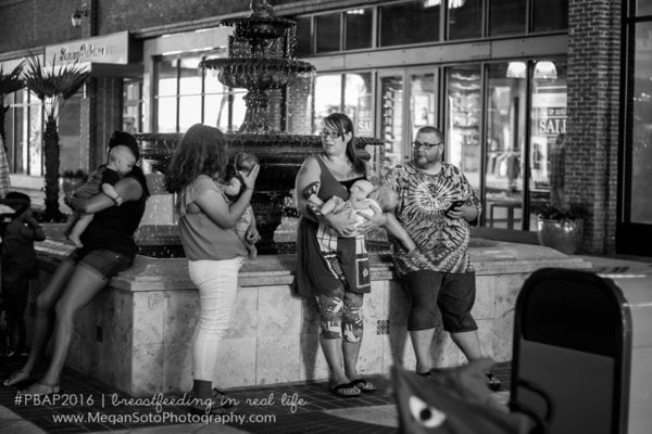 Photos of Dads Supporting Breastfeeding in Public