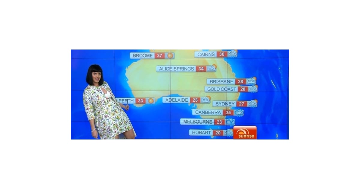 Katy Perry Presents Australian Weather Forecast Video POPSUGAR