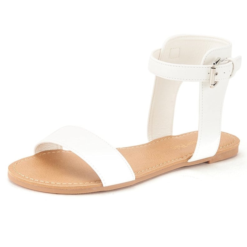 Dream Pairs Alexa Ankle Strap Buckle Flat Sandals