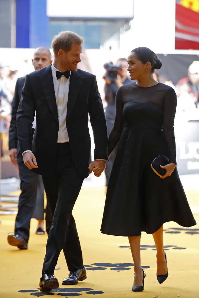 Pictured: Prince Harry and Meghan Markle at The Lion King premiere in London.