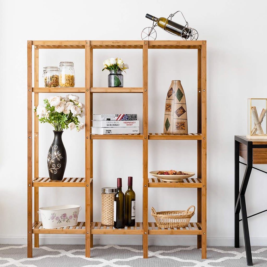 Multifunctional Bamboo Shelf Rack Organizer