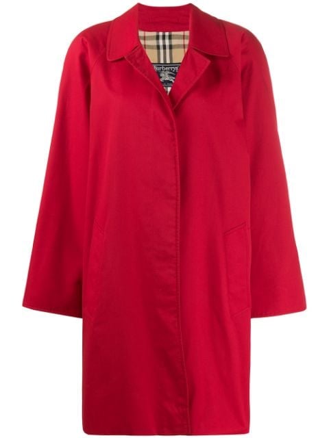 Burberry 1980s Cutaway Collar Coat