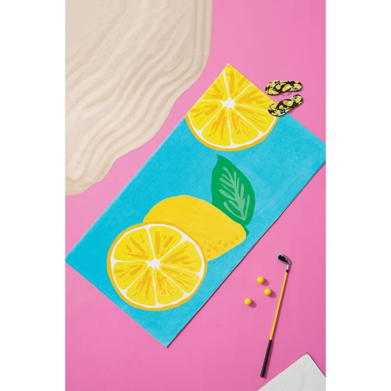 Lemon Placed Beach Towel