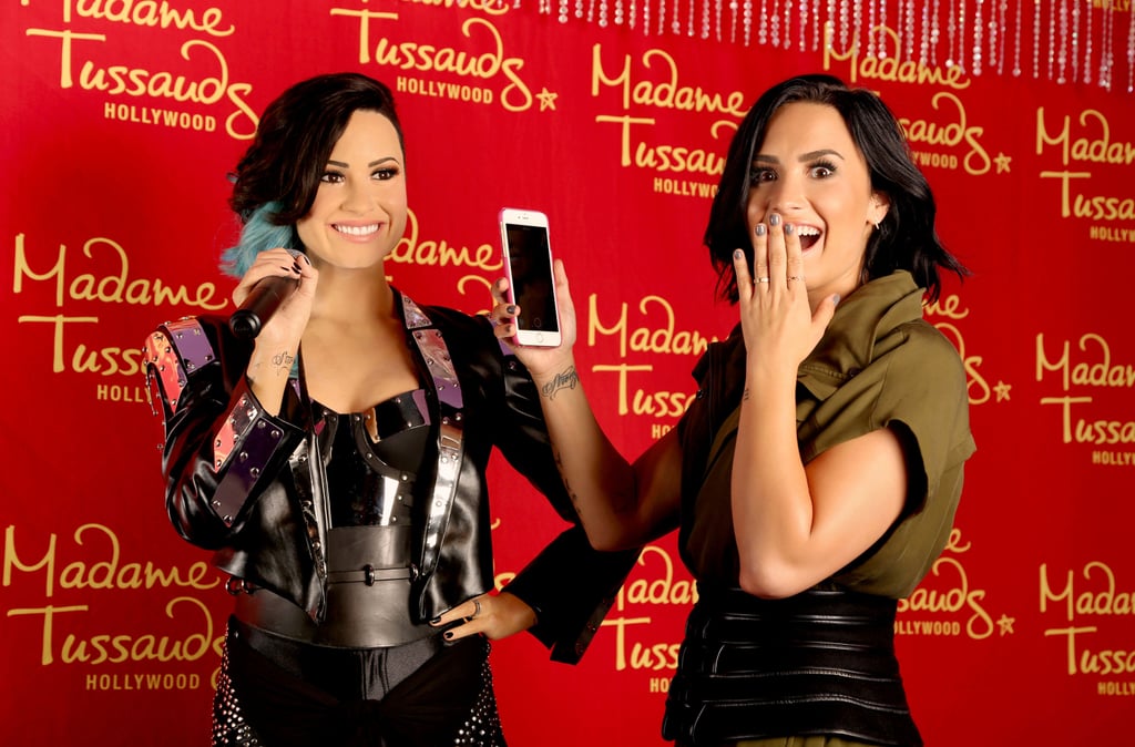 Demi Lovato Meets Her Wax Figure