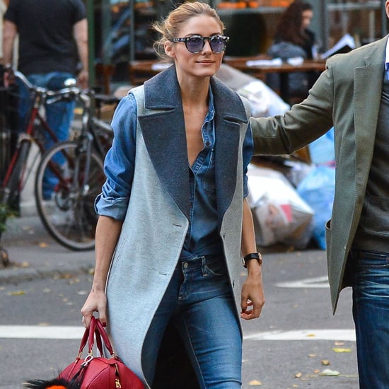 Olivia Palermo Wearing Jeans and a Vest