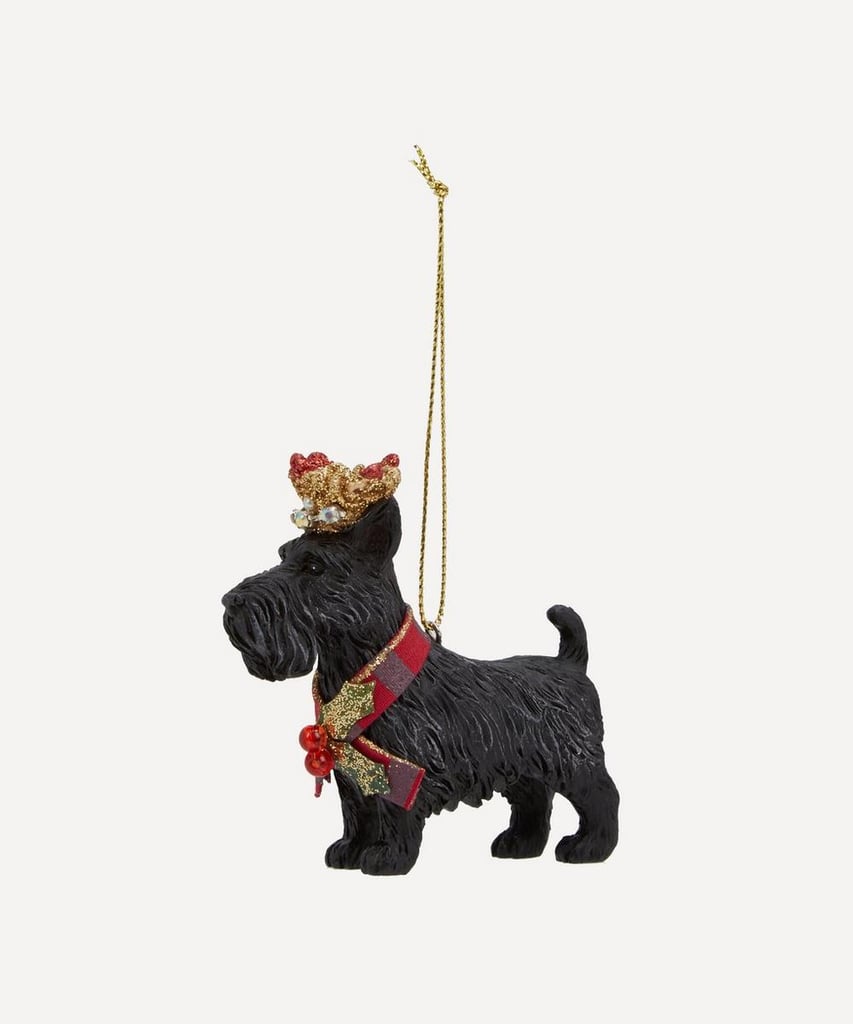 Liberty London Scottie Dog With Crown Decoration