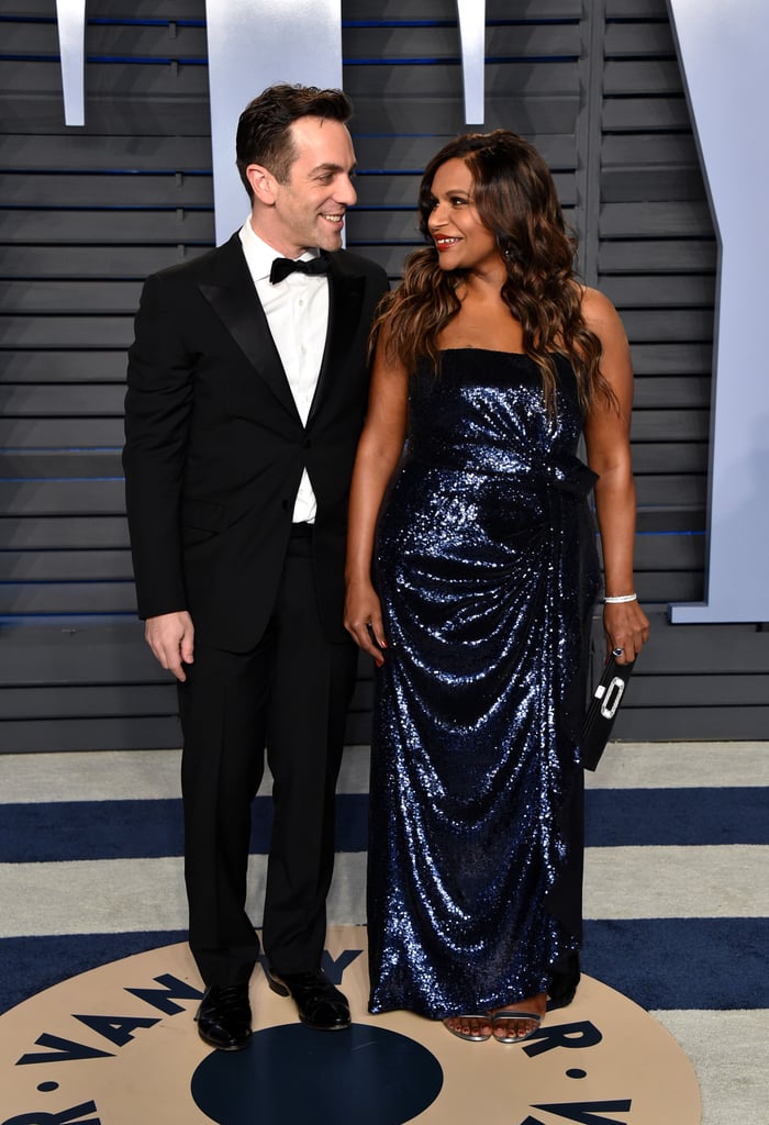 Mindy Kaling and B.J. Novak at Oscars Vanity Fair Party 2018