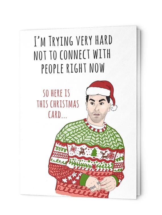 David Rose Schitt's Creek Christmas Card