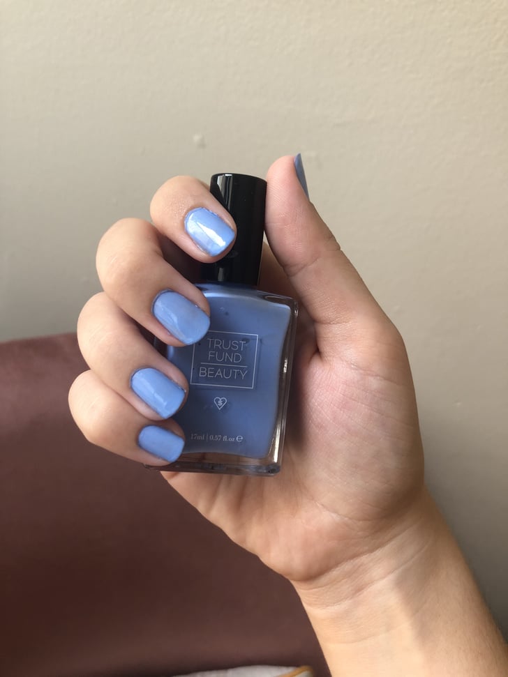 Week 2 Dusty Blue Nail Polish I Gave Myself 8 Weeks of Colourful