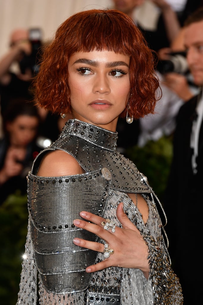 Zendaya's Blunt Red Bob at the Met Gala in 2018