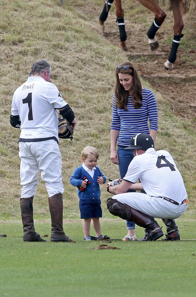 He made time to have a father-son chat with George at a Polo match in 2015.