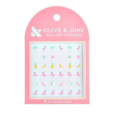 Olive & June Nail Art Stickers in Cabana Crush