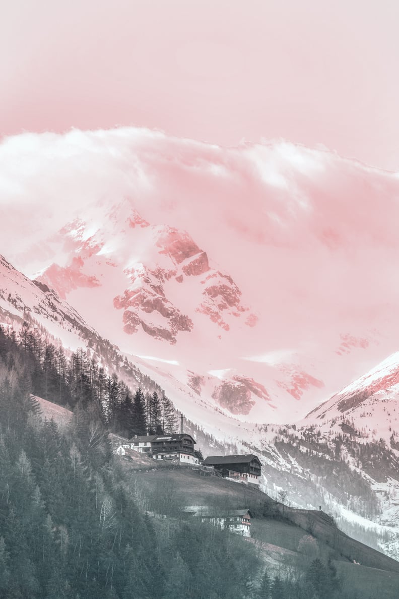 Pastel Mountains iPhone Wallpaper