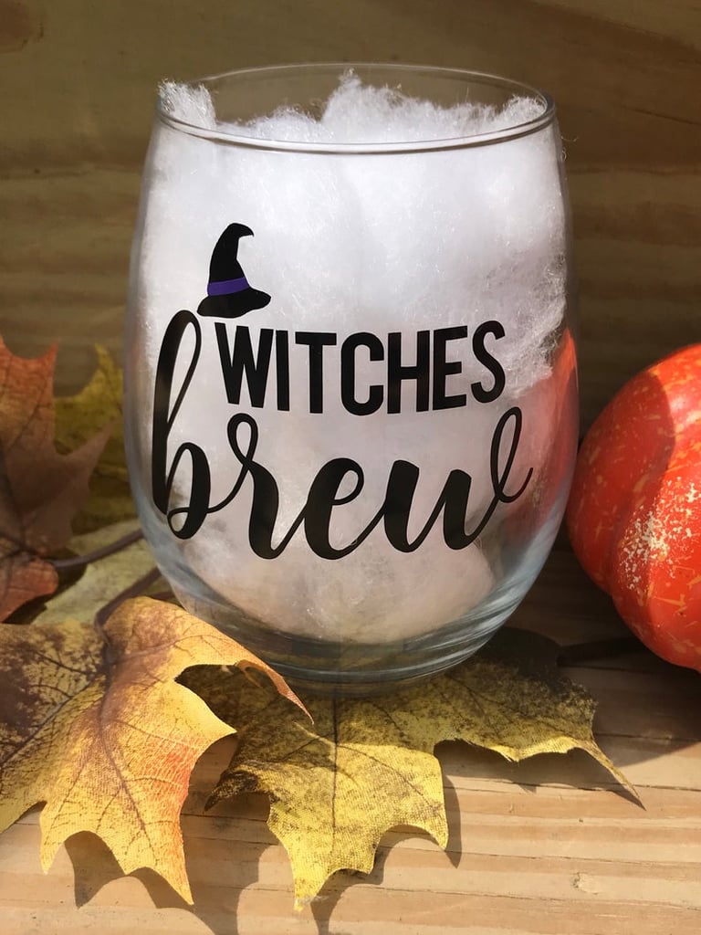 Witches Brew Wine Glass