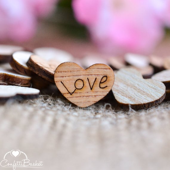 Love Wood Hearts