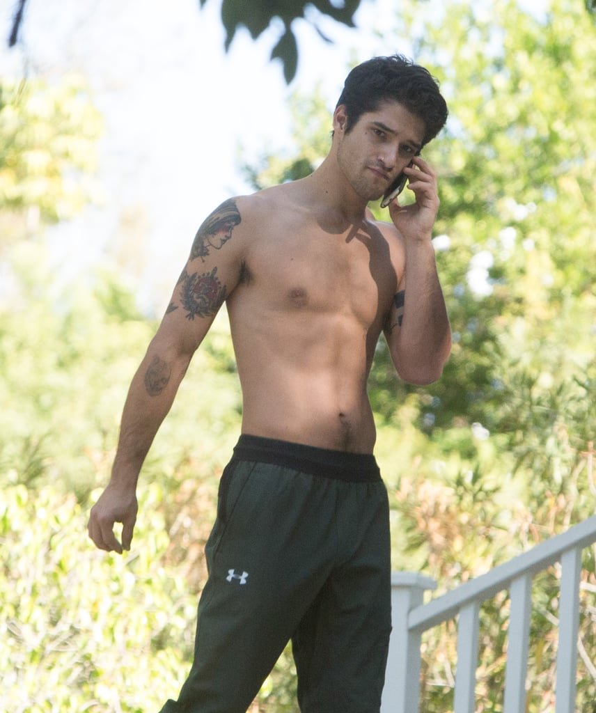 Tyler Posey Shirtless in LA Pictures November 2016