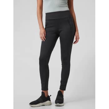 Athleta XS Peak Hybrid Fleece Tight Leggings, Navy Winter Workout Pants Run  NWT