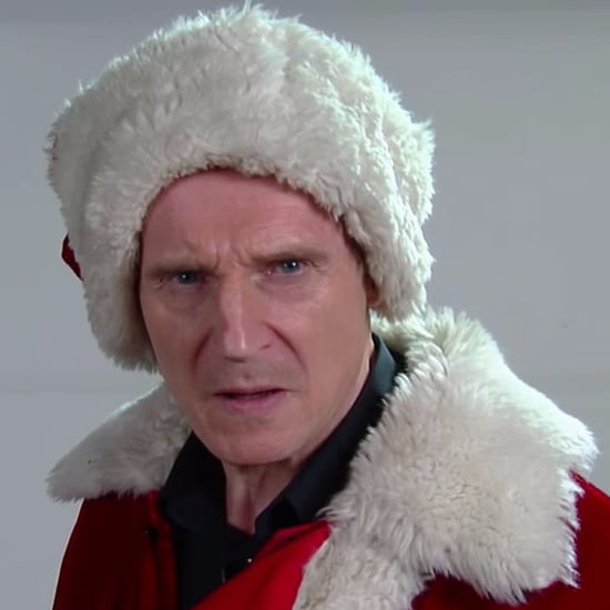连姆·尼森在2016年深夜秀上的圣诞老人海选
