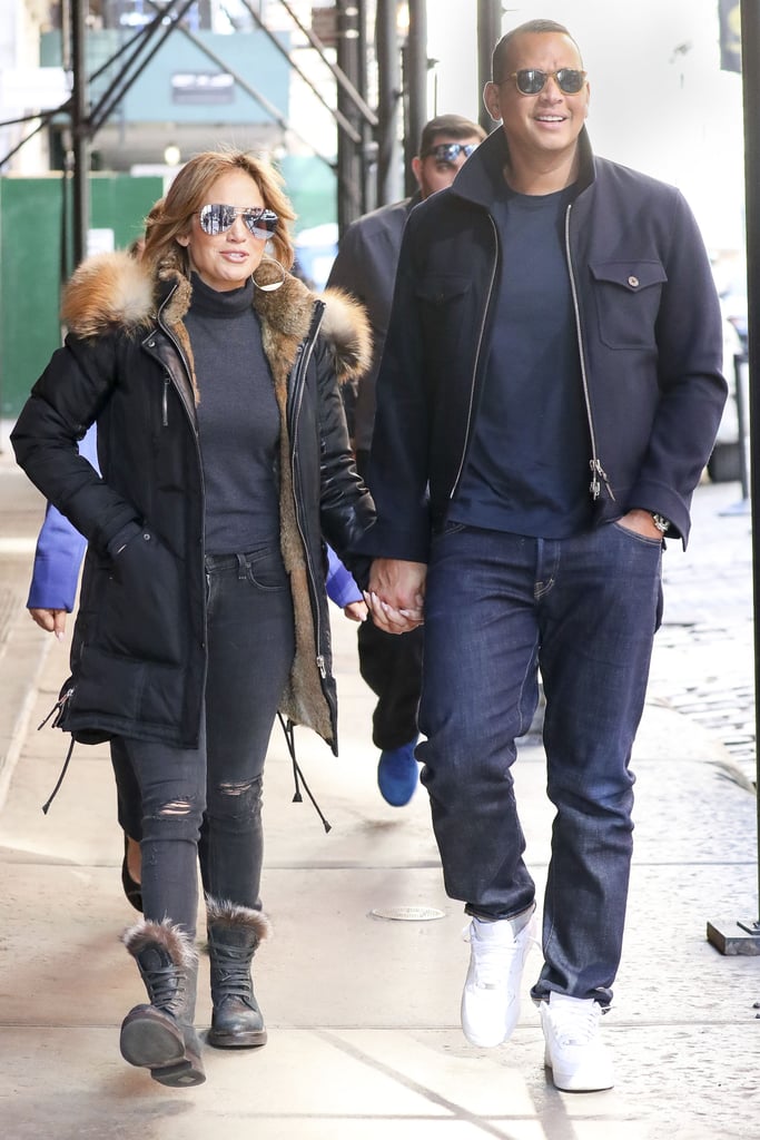 Matching in Jeans in New York City | Jennifer Lopez and Alex Rodriguez