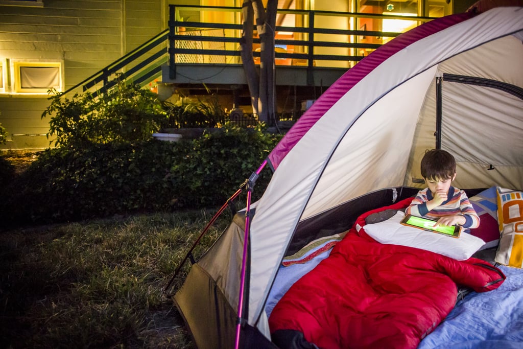 Camp in the backyard.