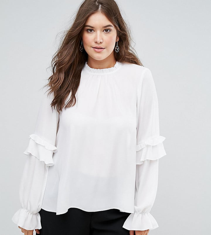 Asos Pie Crust Ruffle Sleeve Blouse | How to Wear Your Summer Top in ...