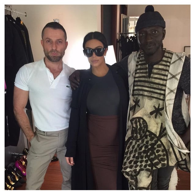 Kim Also Paid a Visit to Designer Alexandre Vauthier