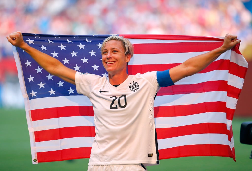 Abby Wambach Kisses Wife After Soccer Win
