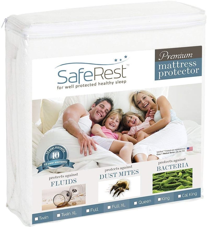 SafeRest Queen Size Premium Hypoallergenic Waterproof Mattress Protector
