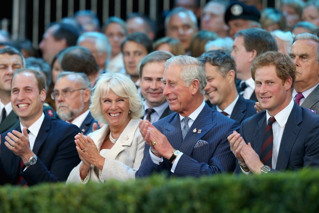 William, Camilla, and Charles showed support for Harry at the opening ...