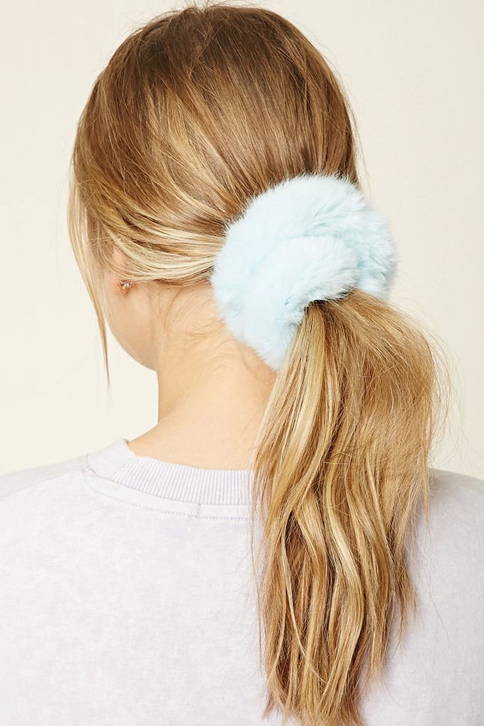 Forever 21 Faux Fur Hair Scrunchie