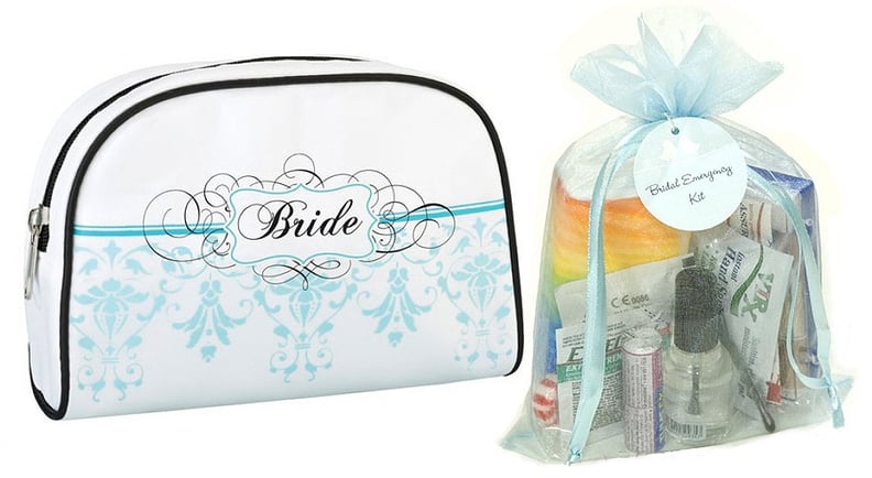 Yacanna Wedding Day Bridal Emergency Kit Bride Travel Bag in Aqua