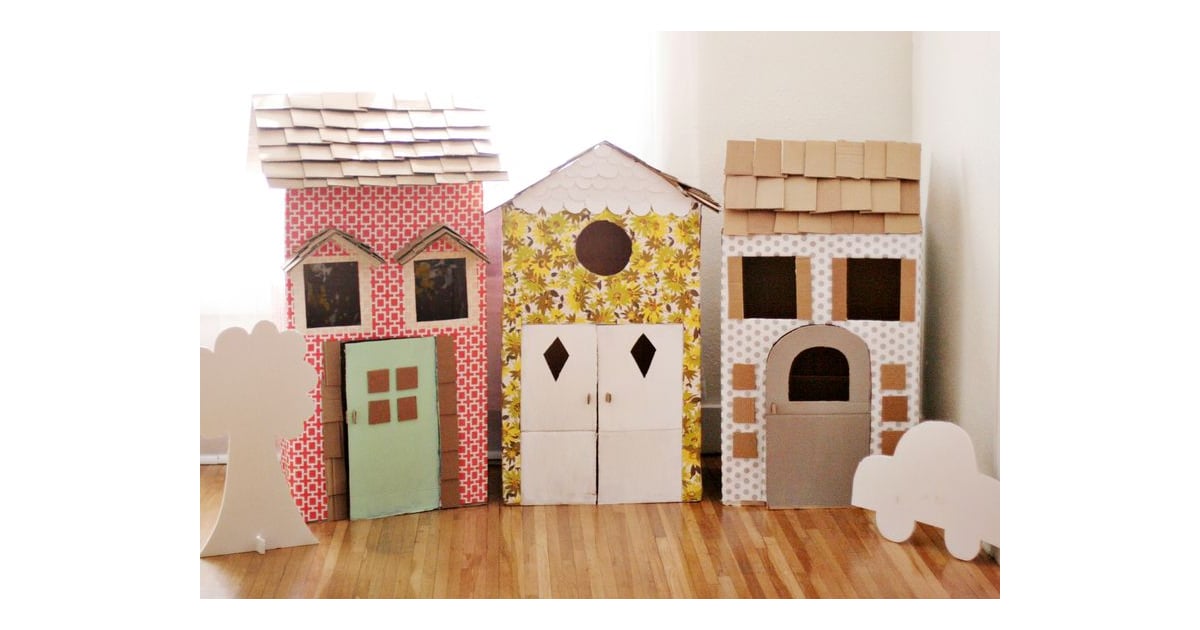 Cardboard Box Playhouses KidFriendly Crafts POPSUGAR Family Photo 6