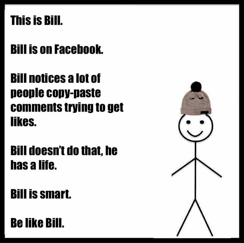 How to Make Be Like Bill Stick Figure Meme on Facebook