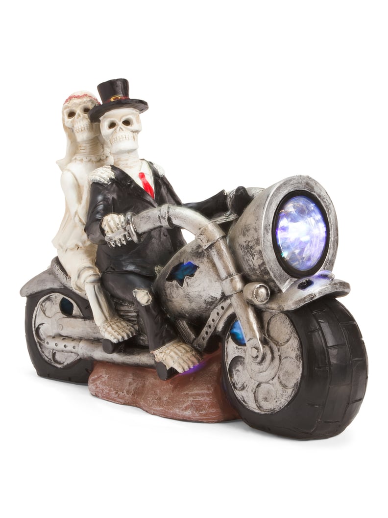 Ghost Couple on Motorcycle With Light