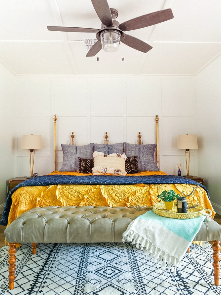 Twigs And Twine headboard Eclectic Home Tour POPSUGAR Home Photo 33
