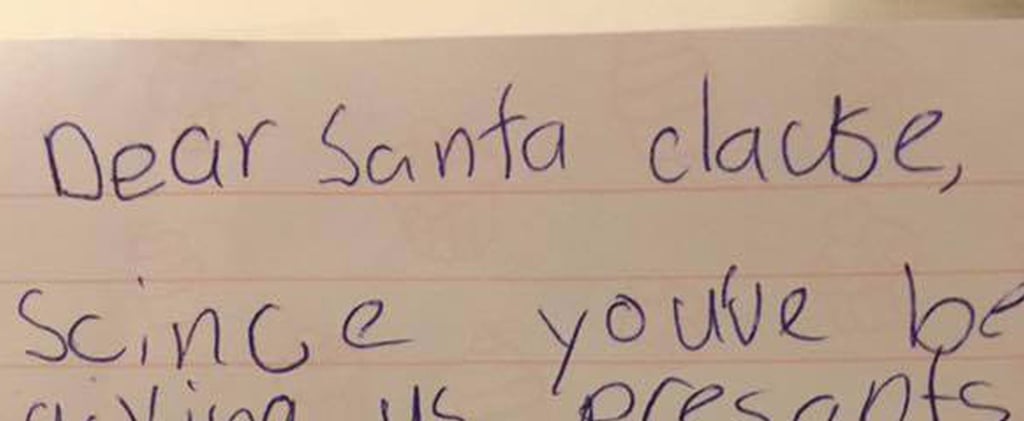 Girl's Letter to Santa Asking For Nothing