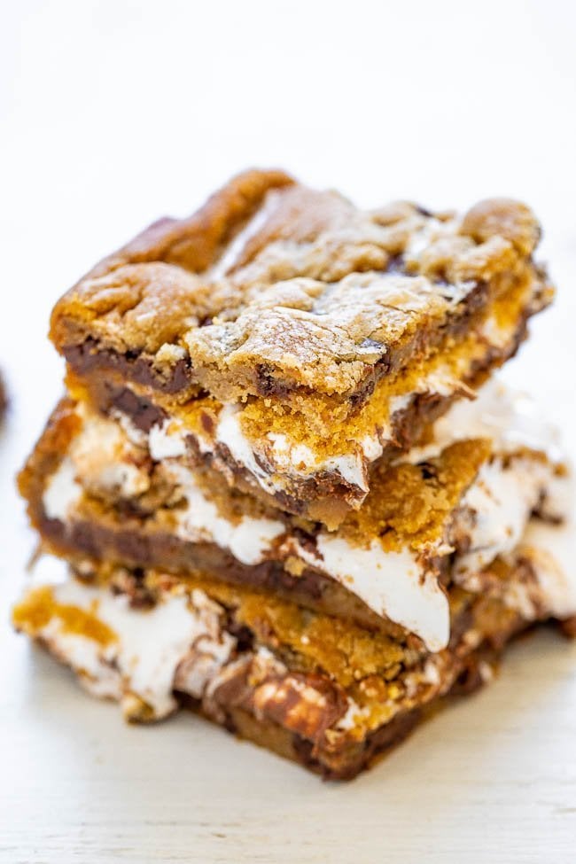 Chocolate Chip Cookie S'mores Bars