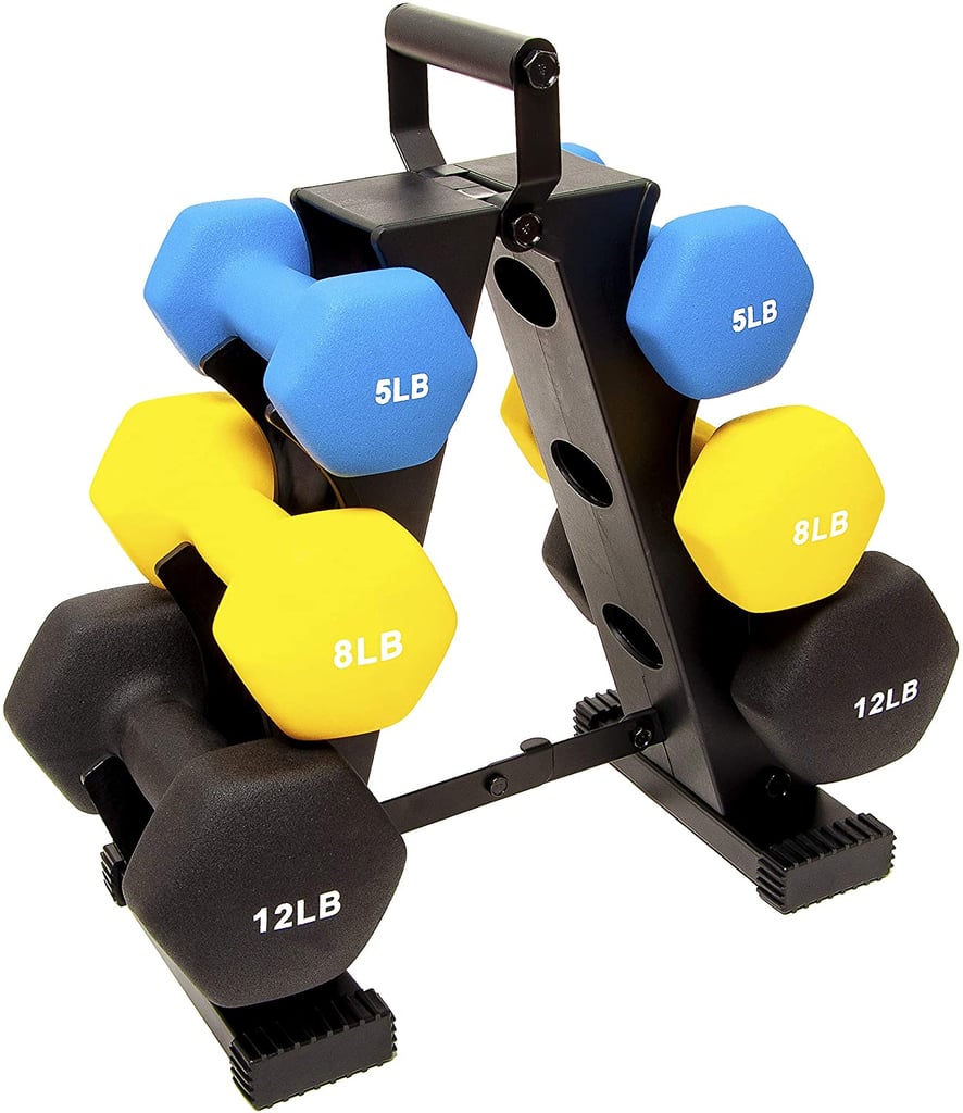 BalanceFrom Coloured Neoprene Coated Dumbbell Set