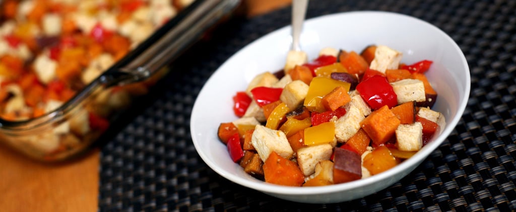 Roasted Tofu, Sweet Potato, Pepper 1-Pan Meal