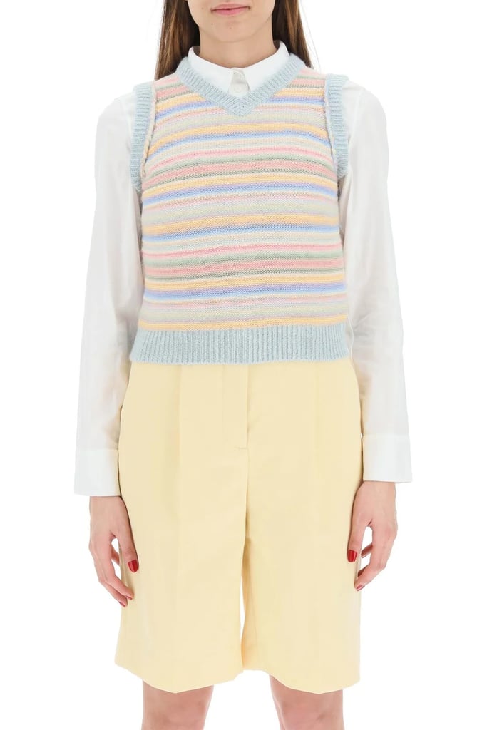 Sweater Vest Outfit: Acne Studios Striped Sweater Vest