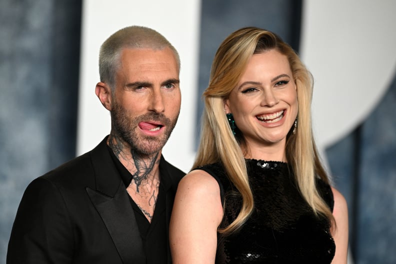 Adam Levine and Behati Prinsloo at Vanity Fair Oscars Party | POPSUGAR ...