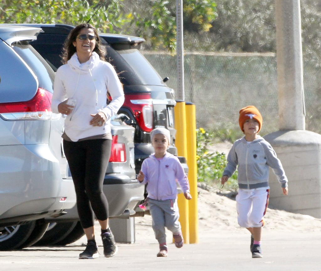 Camila laughed with Vida and Levi.