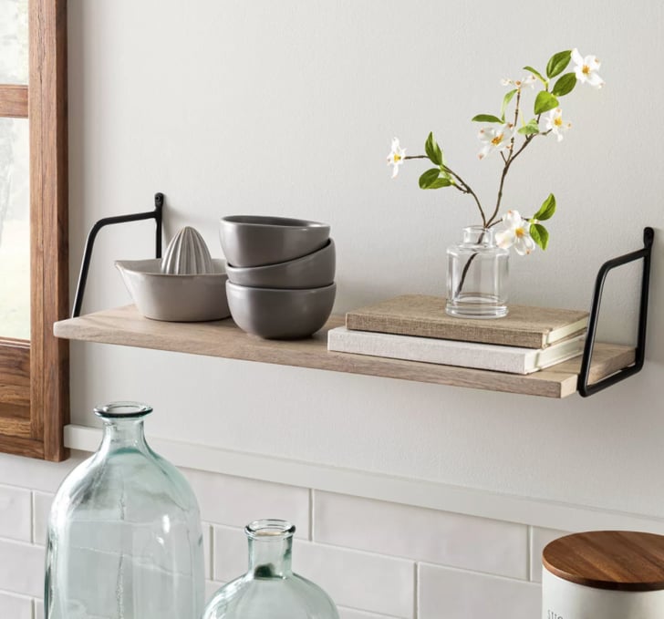 Hearth & Hand with Magnolia Wood Metal Wall Shelf Best Home Products