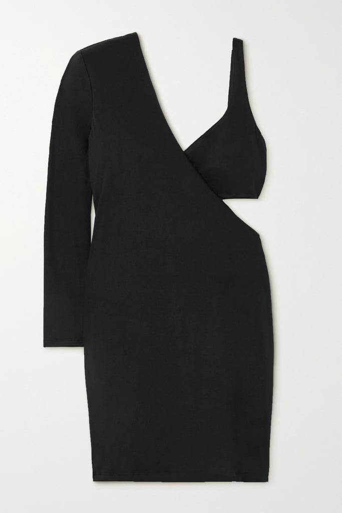 Marika Vera Frances One-Sleeve Cutout Mini Dress