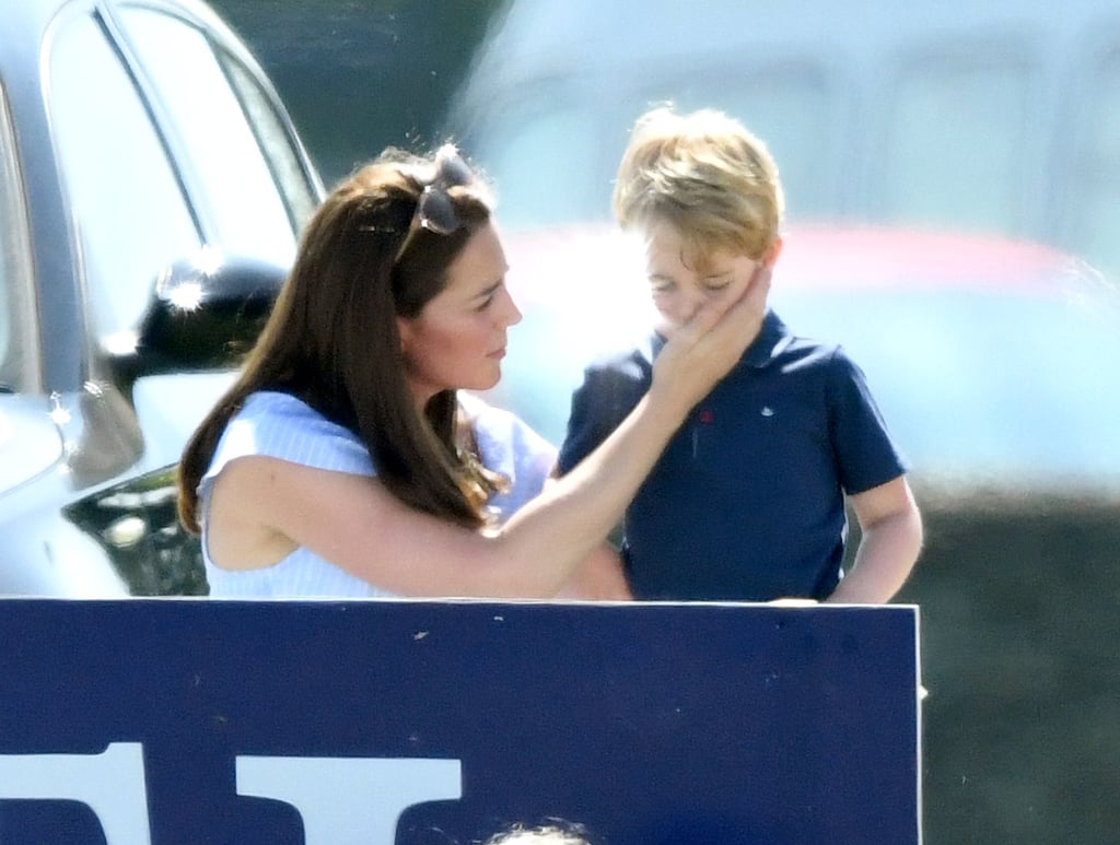 Prince George Pushed by Savannah Phillips at Polo Match 2018
